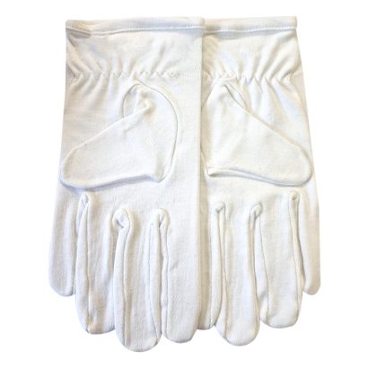 Freemasons Cotton Gloves with Black S&C (PCI) Embroidery